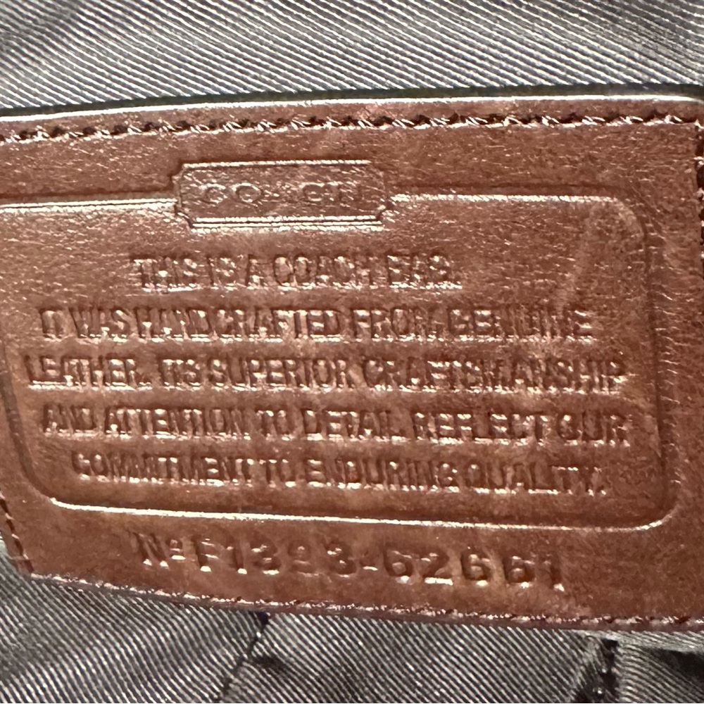 Authentic Coach Bleecker Leather Pannier Bag.   #62661 - Picture 4 of 7